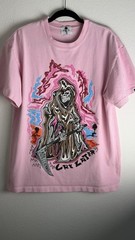 Warren Lotas Men’s Cry Later – Medium- Pink T-Shirt