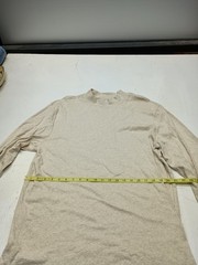 John Ashford Tan Mock Neck Shirt Long Sleeves XL Long Sleeve