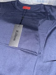 Killion Standard Issue Raw Cut Navy Blue Crew Neck Short Sleeve Tee Size S