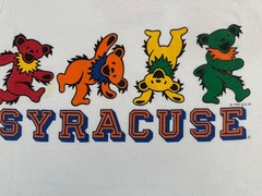 Vintage 1990s Grateful Dead Syracuse University Orangemen Dancing Bear T-Shirt L
