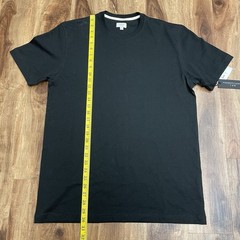 Tomorrows Laundry Men’s Large Black Modern Fit Tee T-shirt, Essential Tee