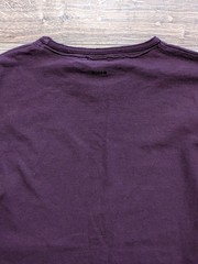 Boss Hugo Boss Outlaw Chic Punk Rhinestone T-Shirt Mens Purple LS Crew Neck M