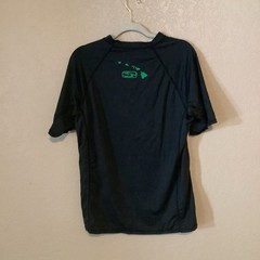 Honolua Surf Co Rash Guard Mens 2XL Black SS Stretch Shirt Beach Hawaii