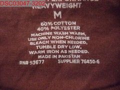 NWOT – Stafford Men’s Burgundy Heavy Weight Crew Neck Classic Fit T-Shirt, Sz M