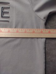 Lacoste Men’s Large Gray Logo Front Stretch Short Sleeve Pullover Stretch Tee