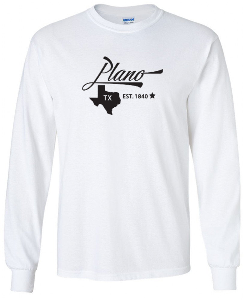 Plano Texas State T-Shirt Long Sleeve Graphic Tees Unisex Apparel Design