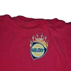 JNCO Jeans x LA Galaxy T Shirt Vintage 90s Red XXL Skull Flames Soccer USA 2XL