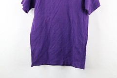 Vintage 90s Streetwear Mens Medium Faded Blank Pocket T-Shirt Purple Cotton USA