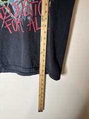 2000s Metallica And Justice For All Chopped Distressed Shirt Mens Size Medium