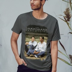 The Shawshank Redemption (1994) Movie Poster Inspired T-Shirt Retro 90s Tee