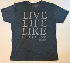 Lot of 2 Baseballism T-Shirts Mens Sz Large 3-1 Count & It’s Not OK Tees