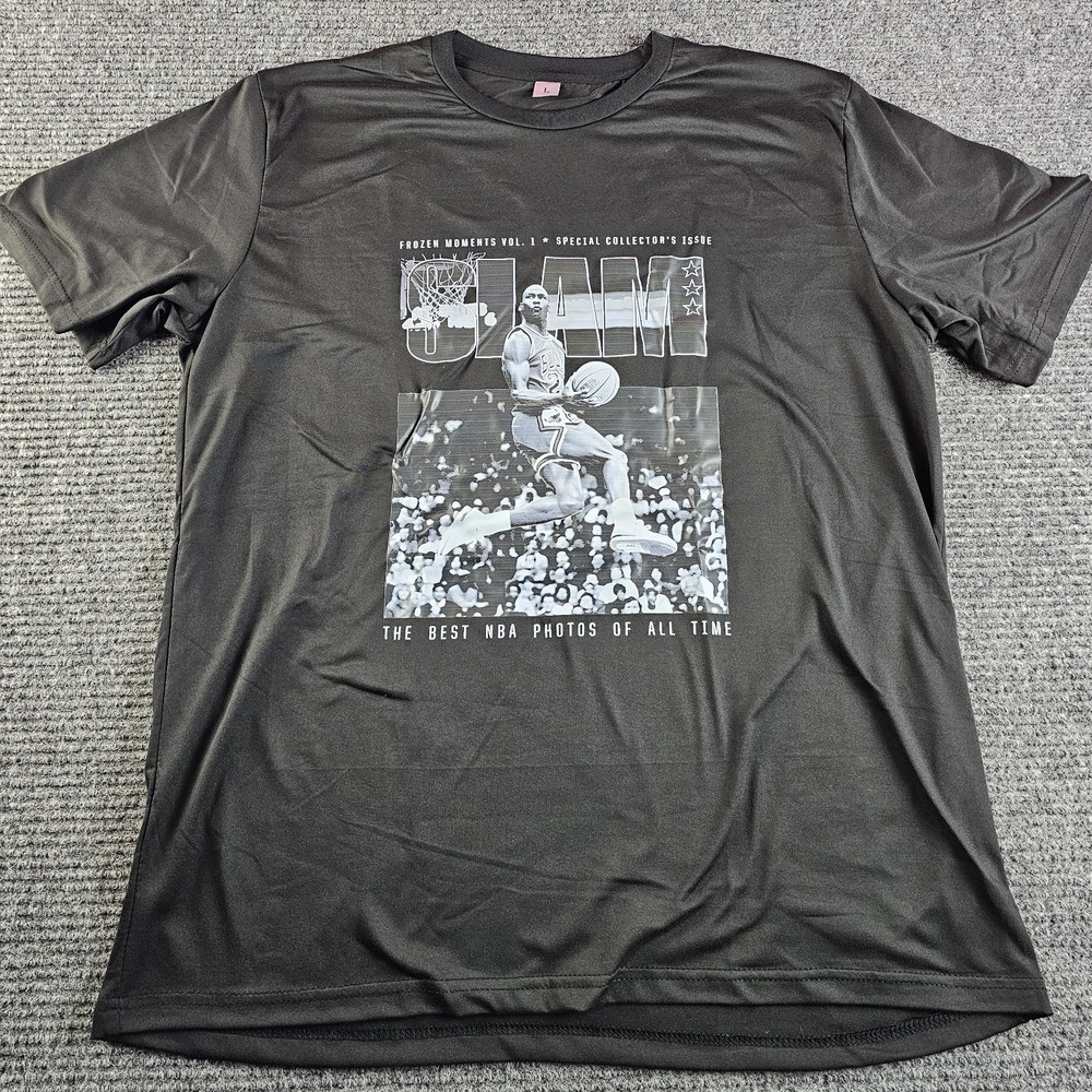Michael Jordan Slam Magazine Mens Large Black T Shirt Unisex Mens New