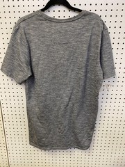 Shirt Mens Large Heather Gray Crewneck Short Sleeve Marled Knit Casual Basic
