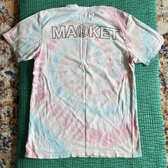 Market Shirt Mens Small White Red Tie Dye Graphic Streetwear Tee World Pakistan