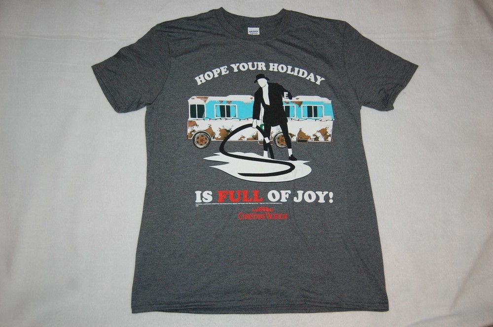 Mens S/S T-Shirt HOPE YOUR HOLIDAY IS FULL OF JOY National Lampoons Christmas L