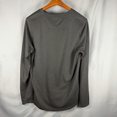 Omni Wool Base Layer Shirt Mens XL Black Wool Blend Crew Neck Long Sleeve Camp