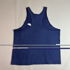 Vintage 80s 90s Nike White Tag Muscle Tank Stringer Mens M Gym Made USA Cotton