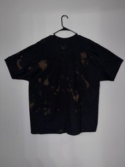 Custom Bleach Wash Black T-Shirt