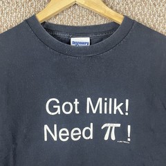 Vintage Shirt Mens L Black Y2K Discovery Channel Promo Tee Got Milk Pi Y2K T109