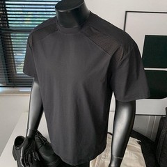 Short Sleeve Men’s T-Shirt with Mesh Shoulders – Quick Dry Breathable US Style