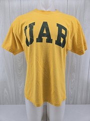 UAB Blazers Birmingham Yellow T SHIRT Large Alabama University