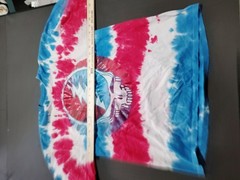 Grateful Dead Liquid Blue Tie Dye Red White Blue S Steal Your Face Graphic A50