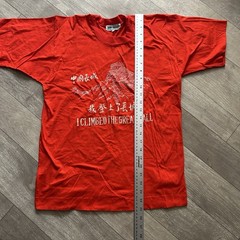 Vintage Great Wall of China T-Shirt Small? Red “I Climbed the Great Wall” 90s