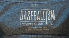 Lot of 2 Baseballism T-Shirts Mens Sz Large 3-1 Count & It’s Not OK Tees
