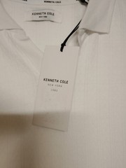 017 Kenneth Col Short Sleeve Johnny Collar Polo with Ribbing