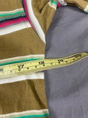 Vintage Hang Ten T Shirt Mens Small Multicoloured Striped Logo Casual Surf Skate