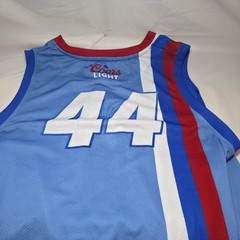 Coors Light Chill Jersey Tank Top Shirt Mens X Large #44 Blue Red Basketball