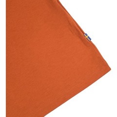 Fjallraven Logo T-Shirt Tee Organic Cotton Blend Terracotta Brown Men’s SMALL