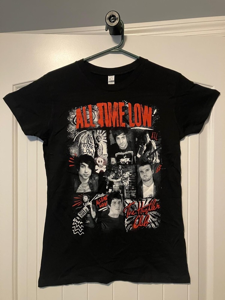 Brand-new Tultex Black ALL TIME LOW Band Graphic T-Shirt Medium