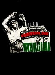 BOOM BOOM MANCINI T Shirt Large Youngstown Ohio Boxing Graphic Black
