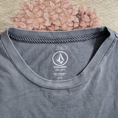 Volcom T-Shirt Mens Large Gray Modern Fit Embrace The Strange Skate Surf