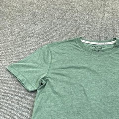 Lucky Brand Shirt Mens Medium Green Venice Burnout Tee Tagless Crewneck Jersey