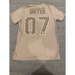 Adidas Manchester United Gray Graphic T-Shirt Mens Medium BQ2254 07 Soccer Tee