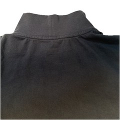 LL Bean Mens Shirt Size Large Tall Black High Neck Long Sleeve Classic