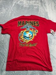 7.62 Design T Shirt Mens Large Red Cotton United States Marines First To Fight