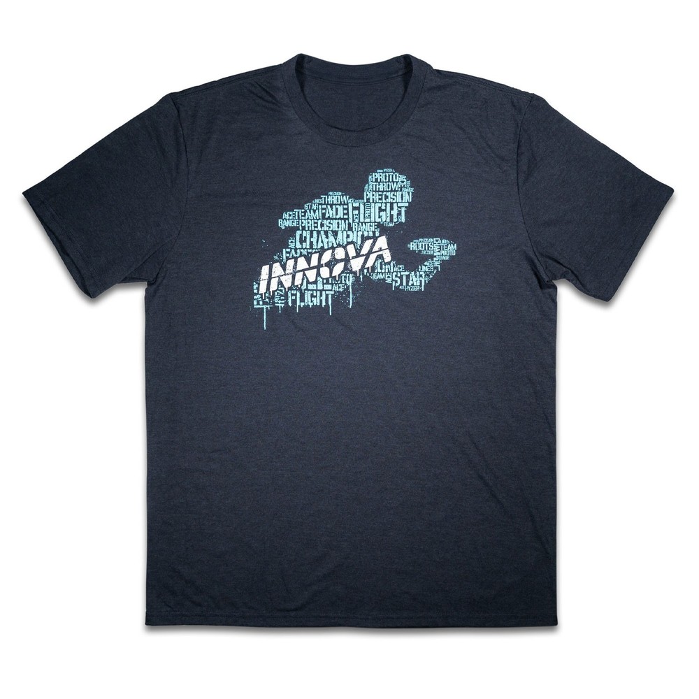 Innova Disc Golf T-Shirt Calvin Triblend Tee Black Frost