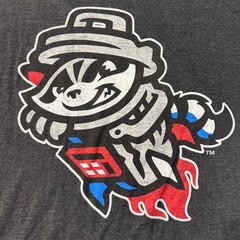 Rocket City Trash Pandas T-Shirt Charcoal Cartoon Men’s 108 Stitches XXL