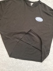 Asos Ford Men T-Shirt XL Black Front & Back Graphic Short Slv Crew Neck Cotton