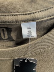 AKOO Men’s 4XL Olive Graphic T-Shirt NWT Big & Tall 100% Cotton Crew Neck Tee