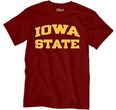 Blue 84 Mens Iowa State Cyclones T-Shirt Arched Team Color Team Color X-Large