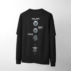 Niepce Men’s Tech Evolution Long Sleeves Tee Streetwear Techwear T-shirt