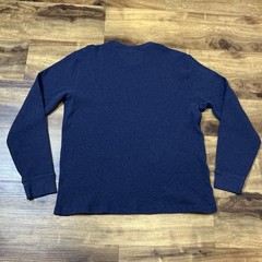 Faherty Cloud Waffle Crew Mens LARGE Organic Cotton Long Sleeve Thermal Pullover