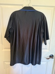 Street Culture Y2K Satin Zip Front Shirt Medium