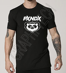 PXNDX PANDA PLAYERA NEGRA / BLACK T-SHIRT BANDA ROCK MONTERREY MEXICO