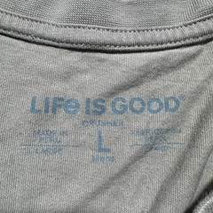 Life is Good Shirt Mens Large Green Short Sleeve Crusher Tee This Is How I Roll