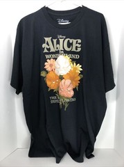 Alice in Wonderland Wildflowers T-Shirt 2XL 100% Cotton Retro